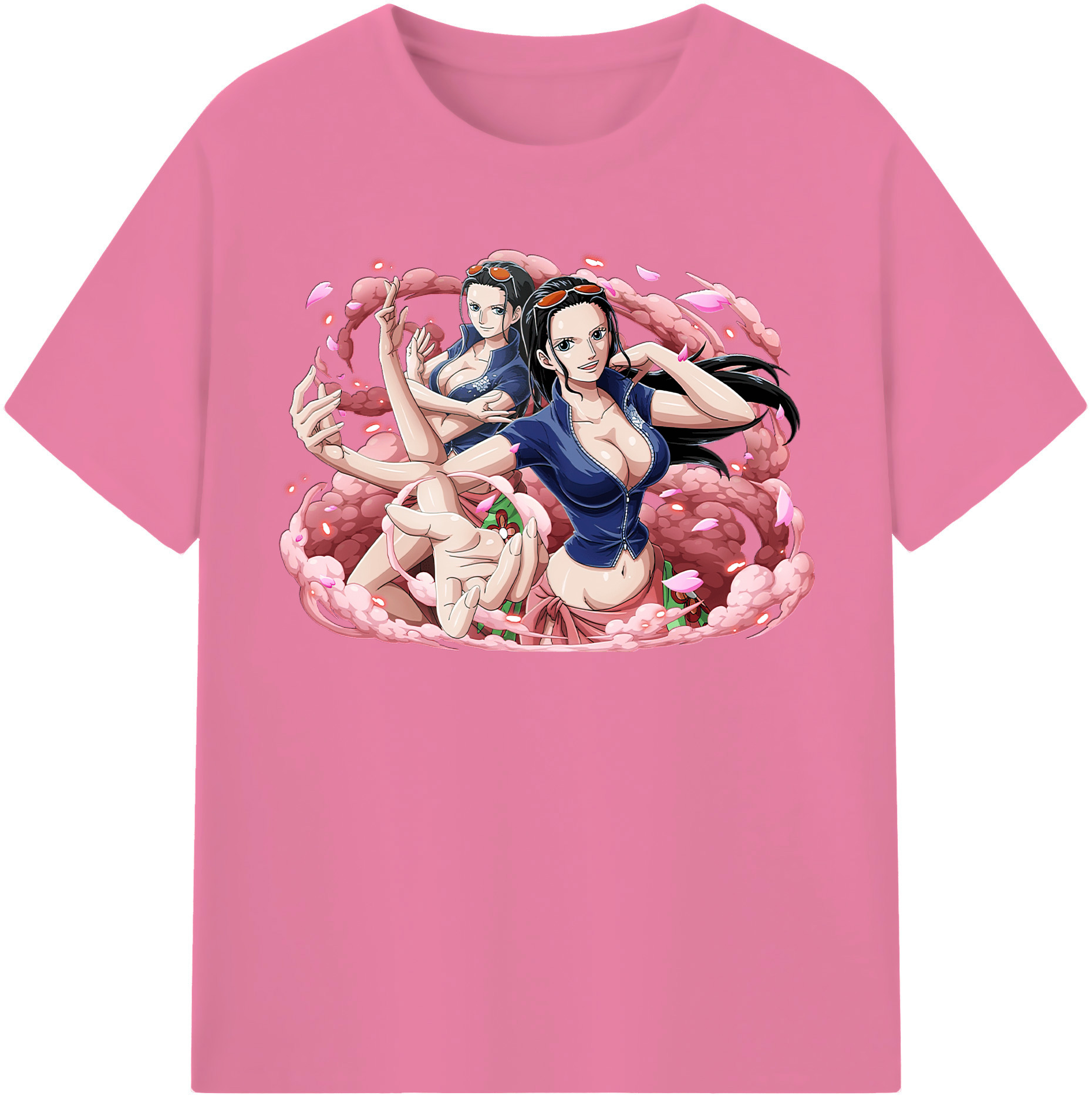 ワンピース ニコ・ロビン ONE PIECE Nico Robin 綿100％半袖Tシャツ（フロントプリント）